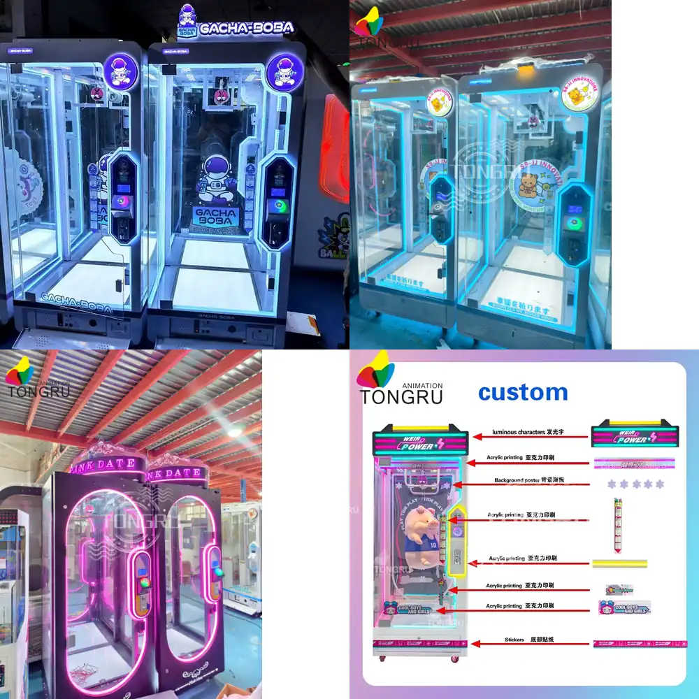 Arcade Prize Vending Machine - เครื่องเกมตัดเชือกตุ๊กตาขนาดใหญ่ ตู้เกมตัดเชือกตุ๊กตาในร่ม ตู้ขายของรางวัลตุ๊กตา ตู้เกมตัดเชือกตุ๊กตา