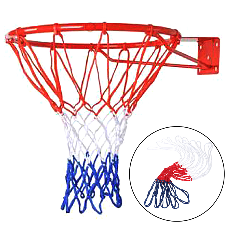 Basketball Arcade Game - ตาข่ายบาสเก็ตบอลมาตรฐานสำหรับกีฬากลางแจ้ง ห่วงไนลอนมาตรฐานสำหรับแป้นบาสเก็ตบอล พร้อมลูกบาสเก็ตบอล