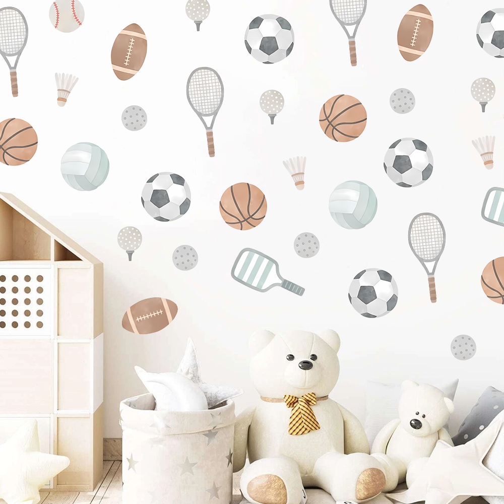 สติ๊กเกอร์ติดผนังลายลูกบอลกีฬา - Basketball Arcade Game บทวิจารณ์และราคา
