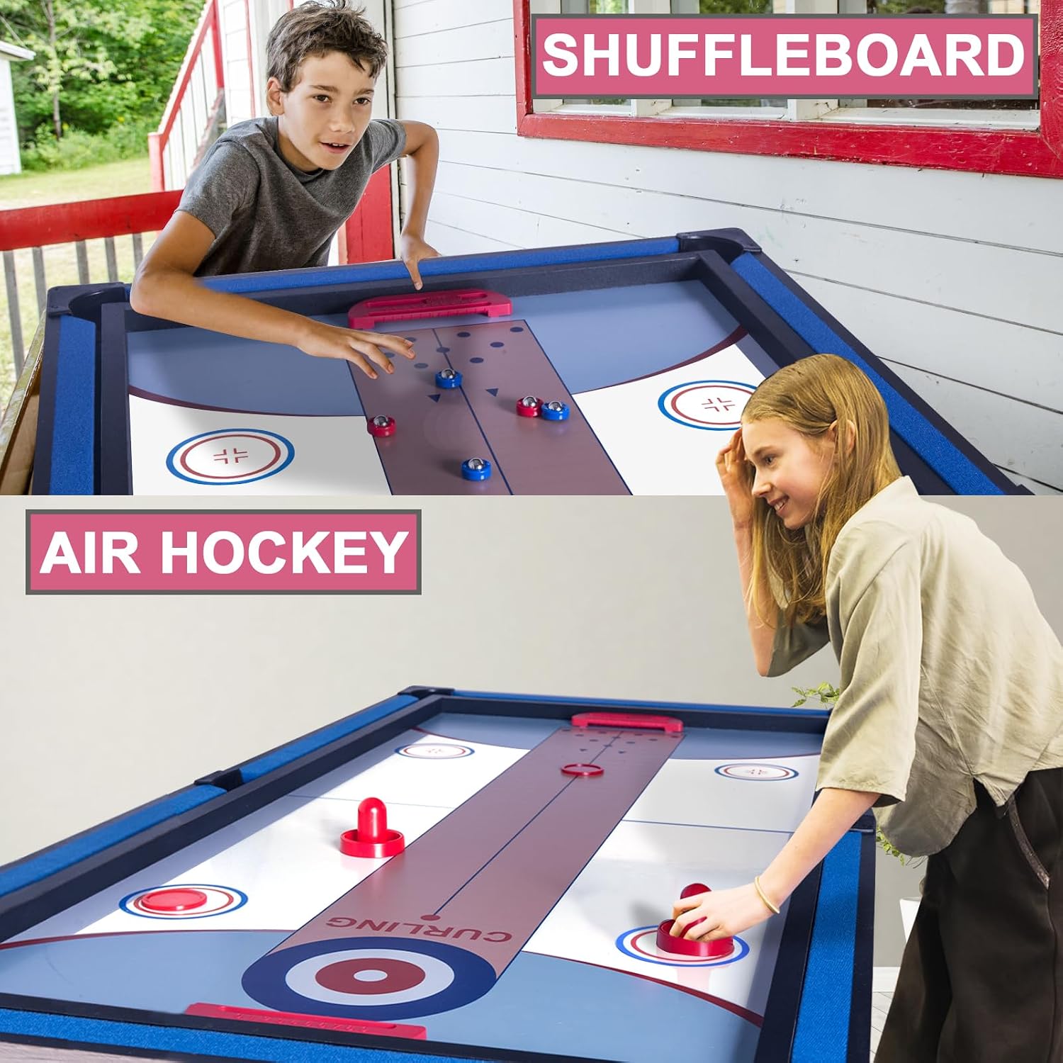 โต๊ะเกมอเนกประสงค์ 5 in 1 แบบพ - Air Hockey Table บทวิจารณ์และราคา