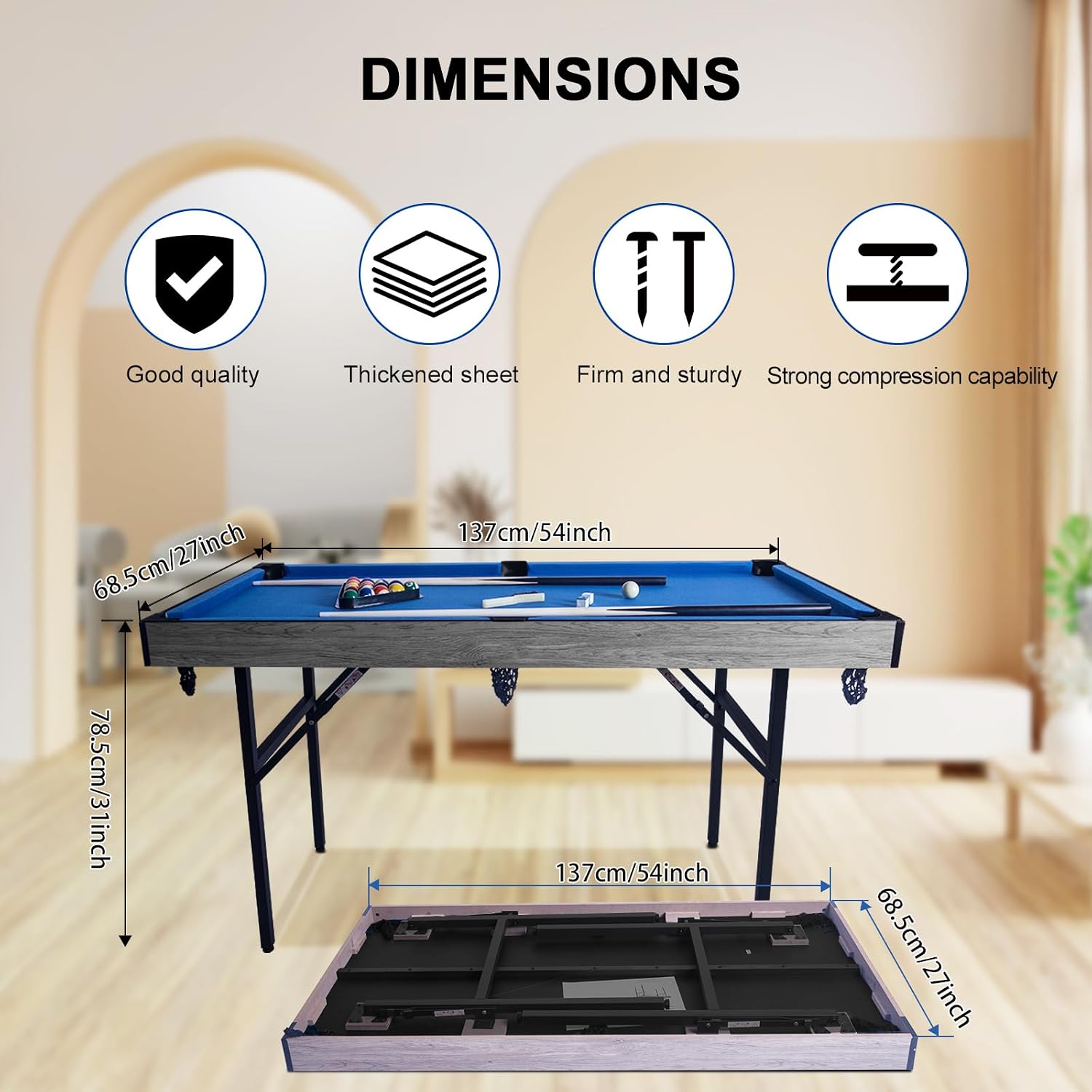 โต๊ะเกมอเนกประสงค์ 5 in 1 แบบพ - Air Hockey Table บทวิจารณ์และราคา