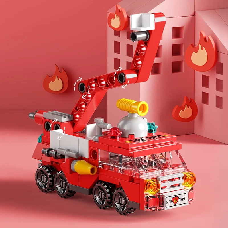 City Fire Car Building Blocks  - Claw Crane Machine บทวิจารณ์และราคา